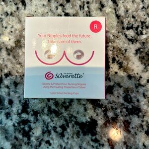 Silver nipple cups for breastfeeding mammas